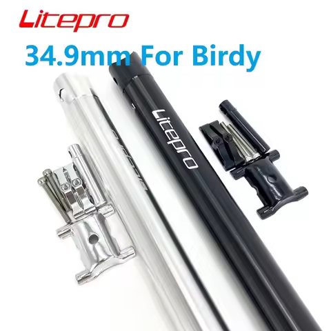 Litepro 34.9mm 600mm Seatpost For Birdy Folding Bike Seat Post Aluminum Alloy Ultralight Seat Tube S