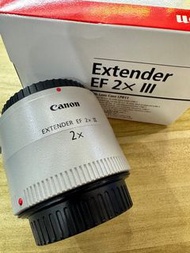 98% Canon EF 2X extender III 3代
