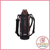 Thermos Water Bottle Vacuum Insulated Sports Bottle 1L Black Valencia Cooling Only FHT-1002F BKV