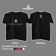 Ethereum ETH Coin T-Shirt Cryptocurrency Trader Trading Investment Distro Combed 30s Shirt