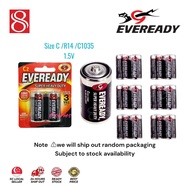 EVEREADY super heavy duty battery size C (R14 ) , size D (LR20 ) 1.5V & rectangle 9V battery