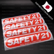 SAFETY 21 SAFETY21 CUSCO Sticker [Authentic Japanese]