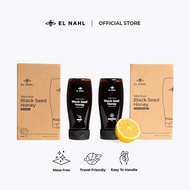 El Nahl™ Squeeze Bottle Combo,  1 Original &amp; 1 Lemon Infused 100% Pure Black Seed Honey (2 bottles, 360g each)
