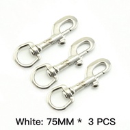 75/90MM 316สแตนเลสสตีล Bolt Snap Hook คลิปตะขอดำน้ำ BCD อุปกรณ์เสริมอุปกรณ์ดำน้ำ