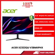 ACER XZ322QU V3BMIIPHX 31.5H LED BLACK 400 NITS MONITOR