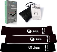 Resistance Loop Exercise Bands - Set of 3 Bands for Working Out with Instruction Guide & Carry Bag -