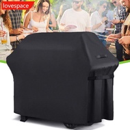 LOVESPACE Outdoor BBQ Dust Cover BBQ Grill Barbeque Cover Waterproof Weber Heavy Duty Grill Cover Rain Protective Round Barbecue Cover I7X5