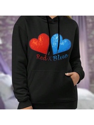 Red X Blue Big Size Women Hoodie Hoodies (Bakugou Keith Spock Zuko Zutara)