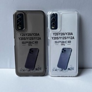 Softcase For VIVO Y20 / Y20i / Y20A / Y20S / Y12S / Y12A Y11s CLEAR Case CLEAR BLACK thickness 2.0 m