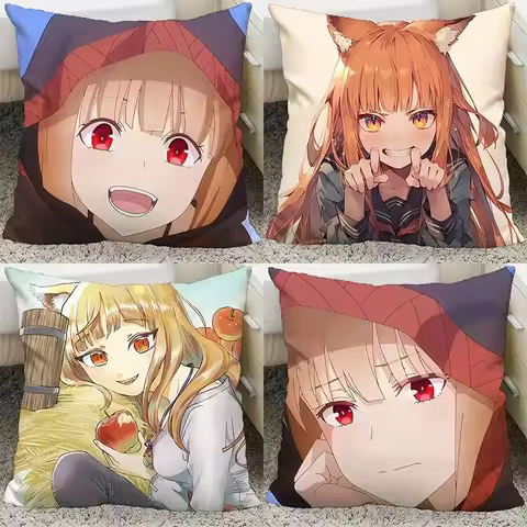 Anime Spice and Wolf Merchant Meets The Wise Wolf Pillow and Pillowcase Cover Double Sided Pattern T