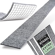 STARKL® Self-Adhesive Felt Gliders Grey I 4 Strips in 1 Metre Length I Width 1 cm 2 cm 5 cm 10 cm I 