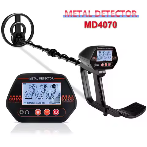 Kids Metal Detector MD4070 Gold Detector with 7.8" Waterproof Search Coil DISC Mode & Adjustable Ste