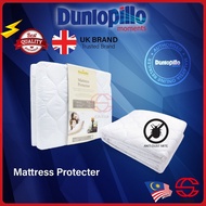 Dunlopillo King / Queen / Super Single / Single Washable Mattress Quilted Fitted Protector (4 flexib