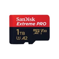 SanDisk - Extreme Pro MicroSDXC 1TB UHS-I 200MB/R 140MB/W 記憶卡 附SD讀卡器 SDSQXCD-1T00