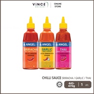 ANGEL BRAND Sos Cili・Chilli Sauce (Sriracha / Garlic / Thai Sweet)・仙女牌 辣椒酱｜445-470G