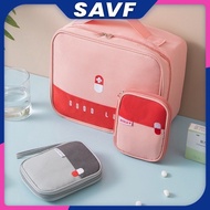 SAVF Portable Medicine Bag Travel First Aid Kit Emergency Pouch Beg Ubat Organiser Storage Bag Medic
