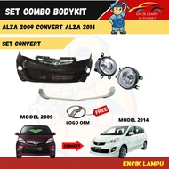 Set Combo Bodykit Perodua Alza Convert 2009 To Alza 2014 Model Material PP New High Quality