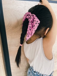 紅肉火龍果手工蝴蝶結髮圈