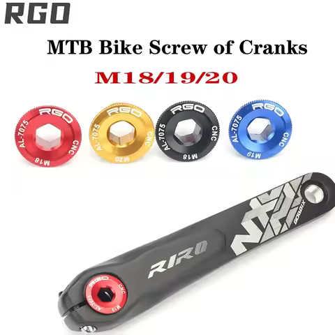 MTB Bike M15 M18 M19 M20 Cranks Screw compatible for Shimano IXF M19 Crankset Cover Aluminum BMX Roa
