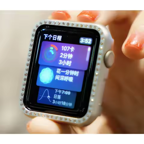 Cover For Apple watch Case 44mm 40mm 42mm 38mm Diamond bumper Protector iwatch Series 6 5 4 3 se Acc