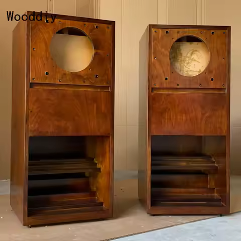 Wooddiy 8 Inch One Pair Speaker Empty Cabinet Fostex Fe206en Louderspeaker Tower Spare Parts Labyrin