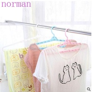 NORMAN Clothes Towel Hanger Plastic Space Saver Wardrobe Storage Racks