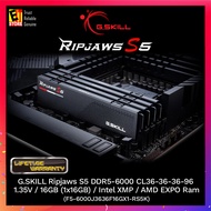 G.SKILL Ripjaws S5 DDR5-6000 CL36-36-36-96 1.35V 16GB Intel XMP / AMD EXPO (F5-6000J3636F16GX1-RS5K)