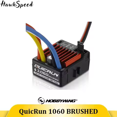 HOBBYWING QuicRun WP-1060 1060 ESC 60A Brushed Waterproof ESC For 1/10 RC Electric Remote Control Mo