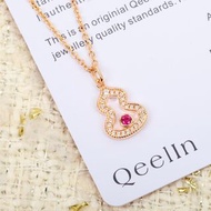 Qeelin outlet 麒麟镂空葫芦颈链 镶闪石Hollow Gourd Necklace Full Paved Crystal  #好运配饰#福禄首饰 #轻奢颈链 #送礼首饰 #女士配饰 #镶钻