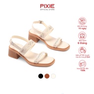 [Large Form] Women's Sandals 5cm Laser Cutout Pixie H401