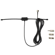Ready Stock⚡ DAB FM Radio Antenna FM Dipole Aerial Audio Plug Connector for Stereo Receiver