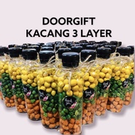 DOORGIFT KACANG 3 LAYER BOTOL 250ml + FREE STICKER + FREE TALI (50pcs & 100pcs)