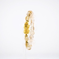 寶麗金珠寶-黃金貔貅鈦晶造型手鍊