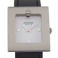 【日本直送】愛馬仕 HERMES Belt Watch 手錶 BE1.110 不鏽鋼x皮革 石英 指針式顯示 白色錶盤 женские【中古】