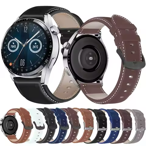 Replacement Wrist Band For Huawei Watch GT 3/GT3 GT2 46mm Leather Watch Straps For Huawei Watch GT R