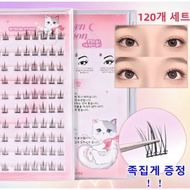 PREMIUM NATURAL FALSE EYELASH CLUSTER SET (120PCS)