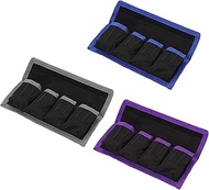 PATIKIL Camera Battery Pouch Case, 4 Pocket Nylon DSLR Battery Case Holder Storage Bag for AAA Batte