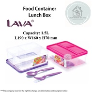 LAVA BPA free Plastic Lunch Box / Food Container / Multipurpose Container / Bekas Makanan / Tupperwa