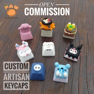 Artisan Keycaps + READ DESCRIPTION (price not 10K) + custom commission artisan keycap + cute keycap 