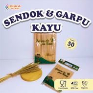 Food Grade Wooden Cutlery Eco-Friendly Disposable Wooden Cutlery