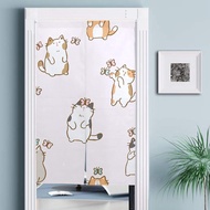 Cats and Butterflies Cute Door Curtain Half-curtain Door Curtain Kitchen Drapes Soft Hanging Curtain Restaurant Door Screen Decor Drapes