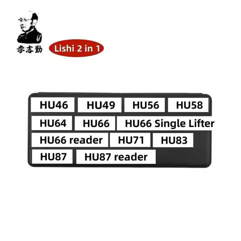 HOT SALE Lishi 2 in 1 HU46 HU49 HU56 HU58 HU64 HU66 HU71 HU83 HU87 reader