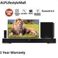 SonicGear SonicBar BT3500 Soundbar and Subwoofer Optical Line-In Coaxial Line-In