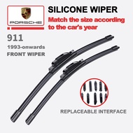 Porsche 911 wiper blade set for 1993-onwards 9 Carrera Convertible Targa -964 993 C front window sil