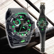 SPECIAL CASI0 G Style SHOCK DUAL TIME RUBBER STRAP WATCH SET FOR MEN WITH FREE TIN BOX