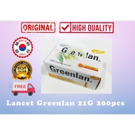 [ORIGINAL KOREA] Lancet Greenlan 21G 200pcs | Jarum Bekam Greenlan 21G 200pcs
