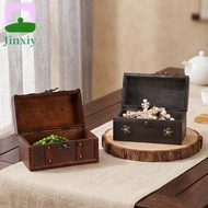 JINXIY Multifunctional Treasure Chest, Antique Vintage Jewelry Storage Box with a Lock, Escape Room 