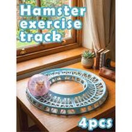 DIY Plastic Hamster Run Toy, Detachable Blue Sugar Glider Run (Suitable For 12cm/4.72in, 14cm/5.51in