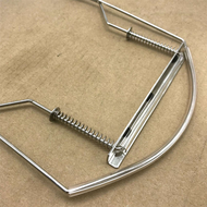 6X Harmonica Neck Holder 10 Holes Blues Harp Mouth Organ Stand Harmonic Rack -Silver