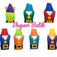 CODE N42H Gnome Flannel Dwarf Costume Snow White 7 Dwarf